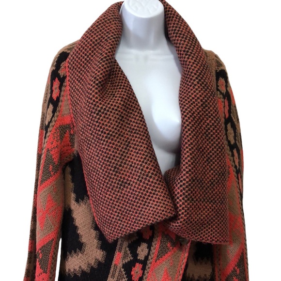 Rachel Roy Wanderer Bohemian Long Line Sweater Size L - Picture 3 of 6